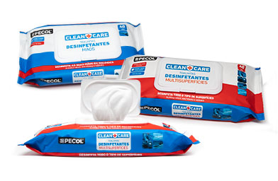 Toalhitas desinfetantes