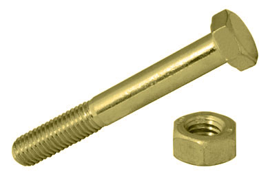 ISO4014 Com Porca ISO4032 6.8 Passivado a Amarelo